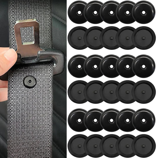 Car Seatbelt Buckle Stop Button Clips – Seatbelt Adjuster Retainer Rivets (10pcs)