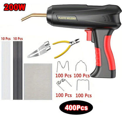 2-in-1 Plastic Welding Kit – Hot Stapler & Soldering Gun for Car Bumper Repair