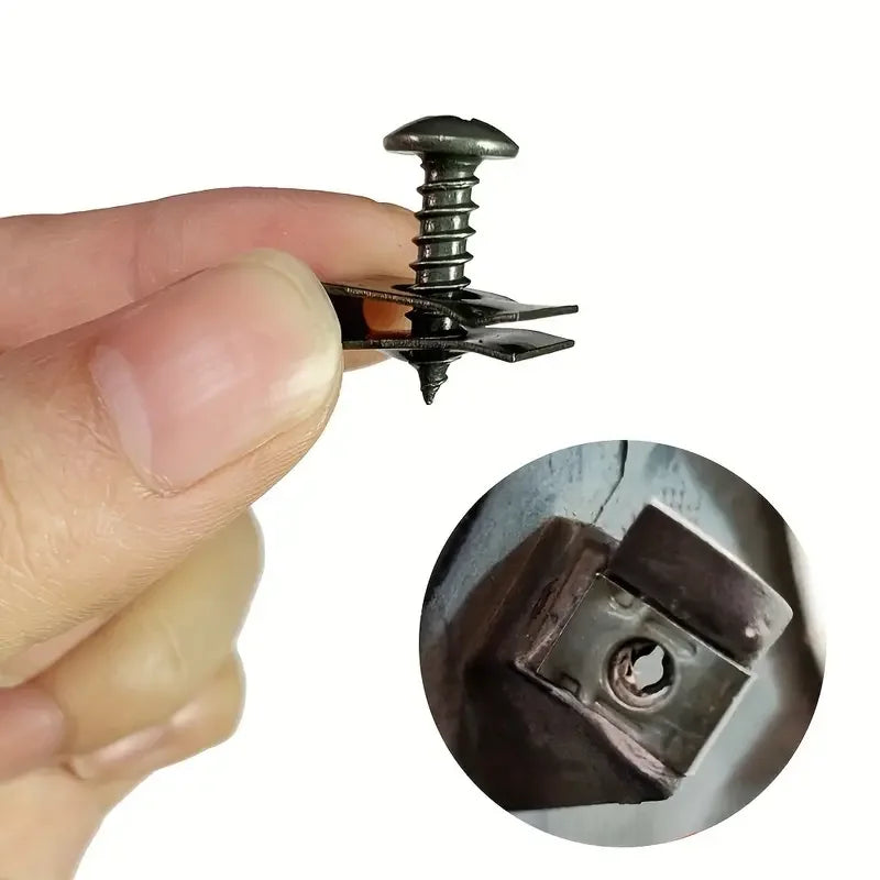 U-Type Metal Screw Clip Fastener Set