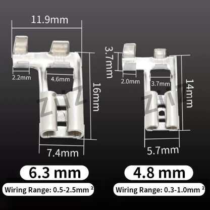 Flag & Right Angle Crimp Terminal Connector Set