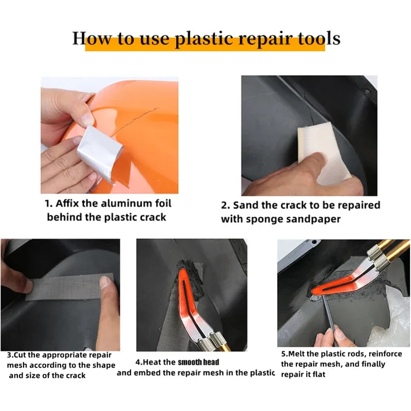 2-in-1 Plastic Welding Kit – Hot Stapler & Soldering Gun for Car Bumper Repair