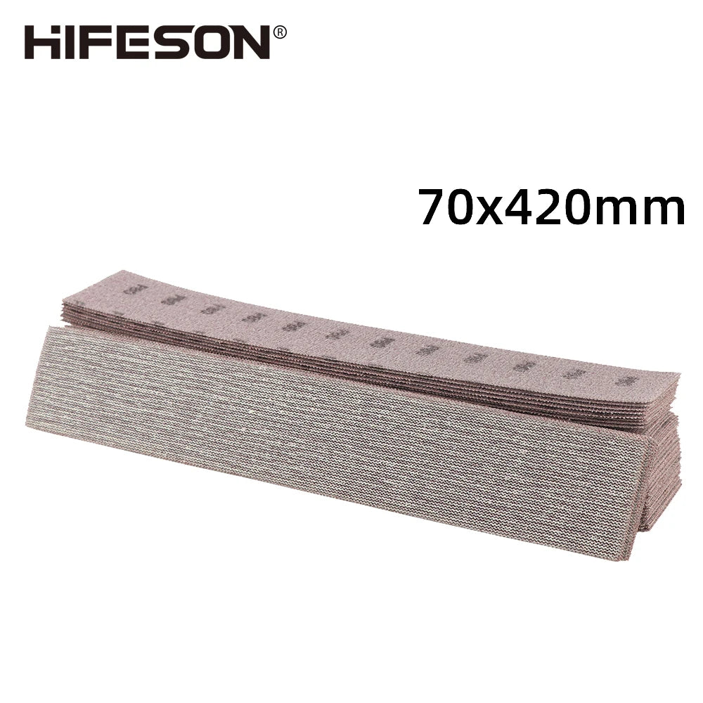 HIFESON 70x420mm Mesh Sandpaper Sheets
