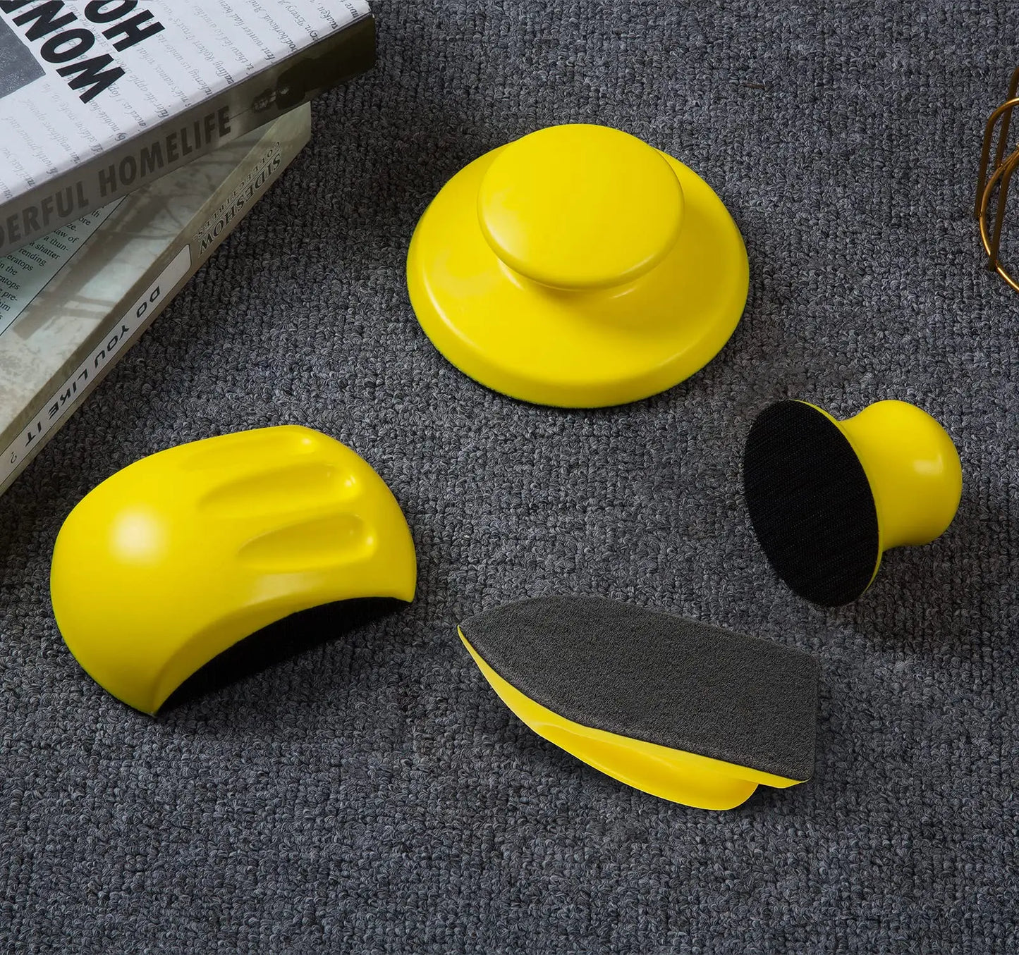 Sanding Blocks 4PCS Hook and Loop