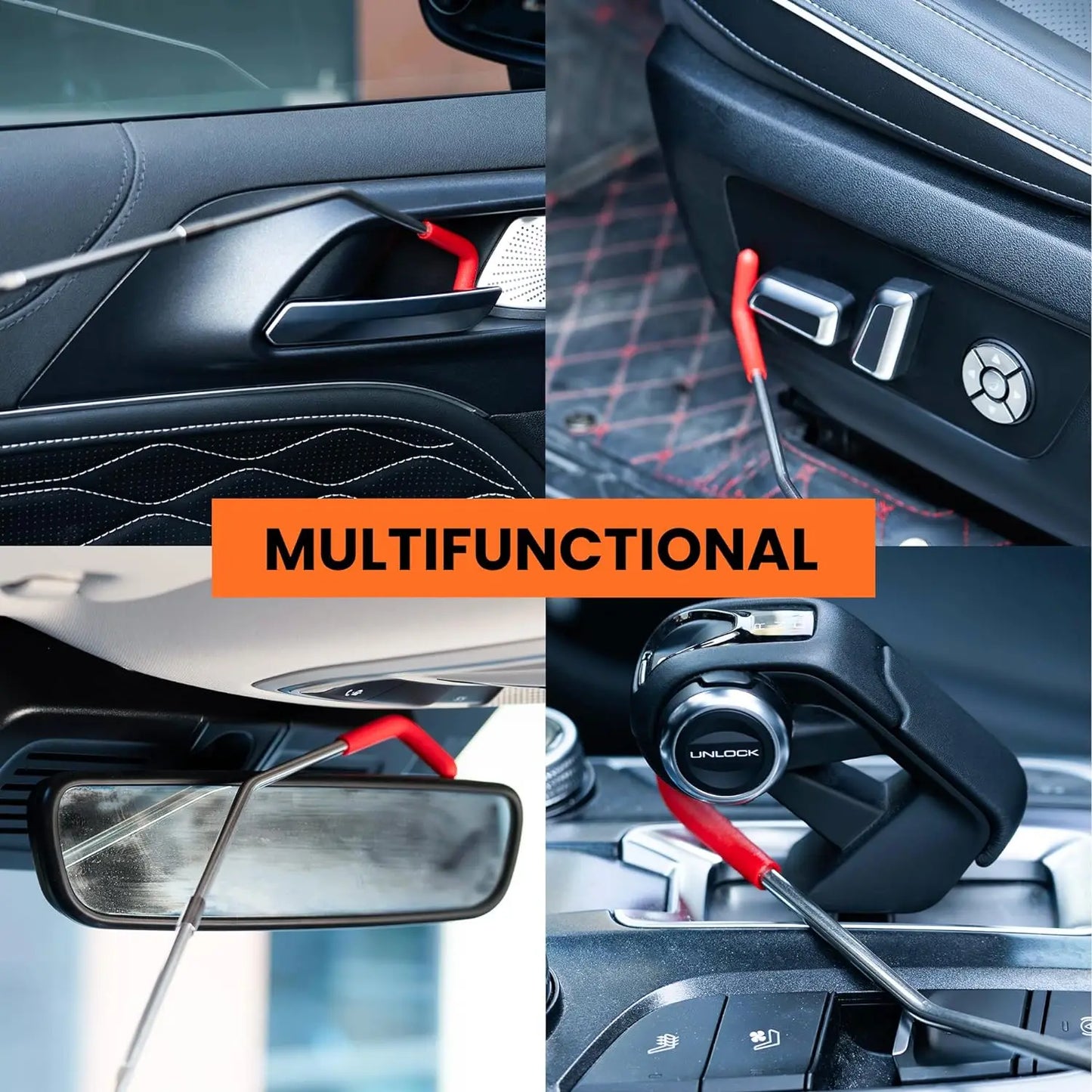 Car Door Kit 21/18PCS Air Pump Window Fixing, Gripper, Long Reach Tools with Carrying Bag