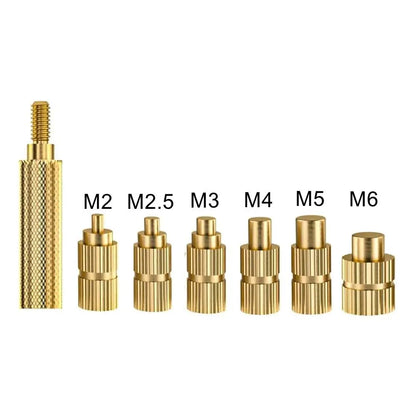 Heat Set Insert Soldering Iron Kit – M2-M6 Brass Threaded Inserts for 3D Printing & Plastic Repair