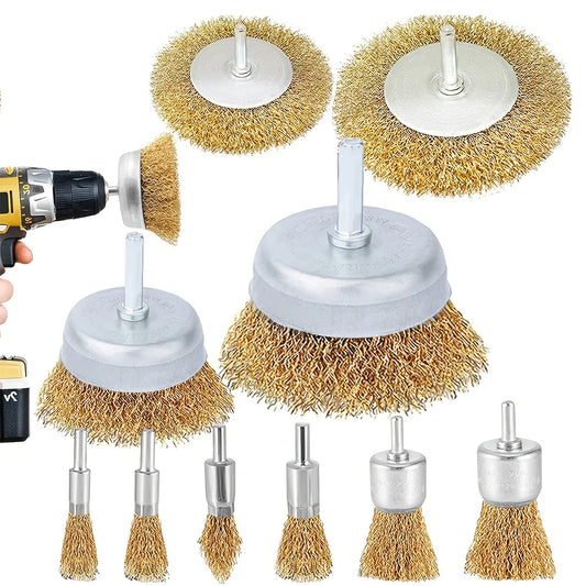 Wire Wheel Brush, Cup Brush for Drill Set 3-10 Pack, 1/4 Inch