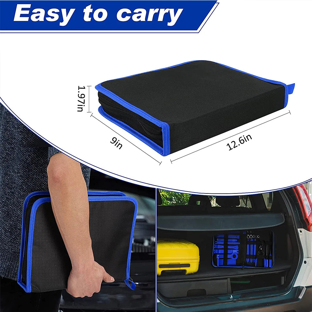 Pry Tool Kit (Blue) - Car Interior Removal Kit, Easy To Pry Fasteners ,Door Clips And More