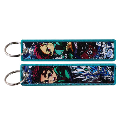 Embroided Keychain - Anime 100 versions, Gensin Impact, Tartaglia, Zhongli, Mavuika, Heavenly Principles and more!