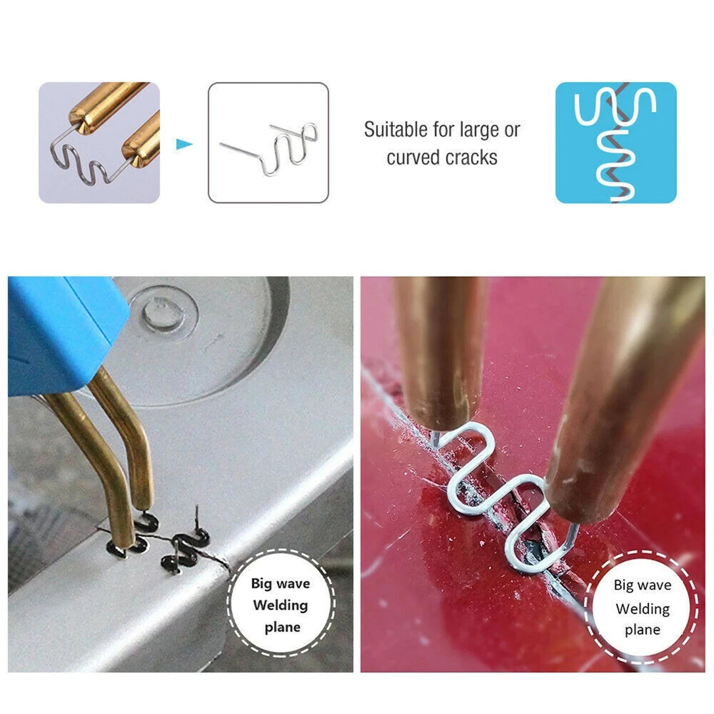 Hot Stapler HotNail 100-600Pcs, Plastic Repair for Bumpers and more