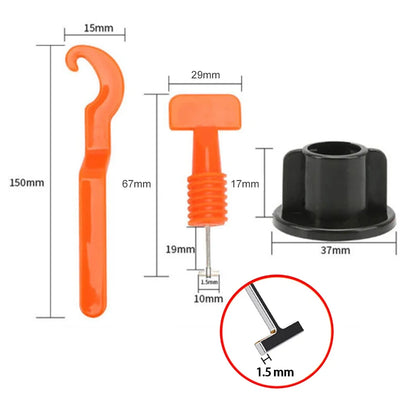 51-204Pcs Welding  Clips, Sheet Metal Leveler, Construction Tools, Floor Tile Leveling Clips