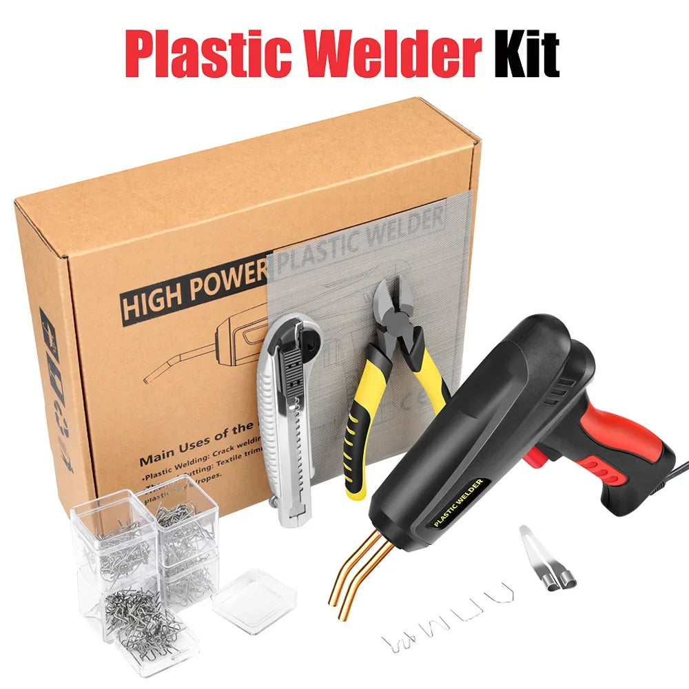 2-in-1 Plastic Welding Kit – Hot Stapler & Soldering Gun for Car Bumper Repair