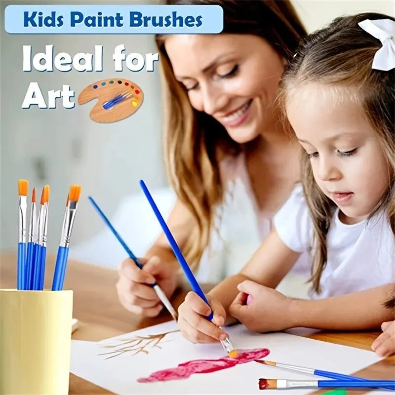 Detail Touch-Up Paint Brush Set – 50pcs Fine Brushes for Automotive Spot Painting & Pinstriping