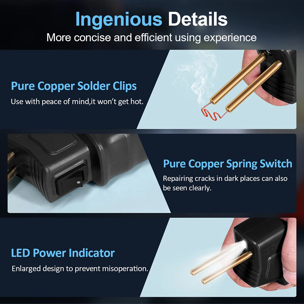 Hot Stapler Gun Bumper Repair Kit 110V 220V 50W, Garage Tools Car Plastic Welding Machine