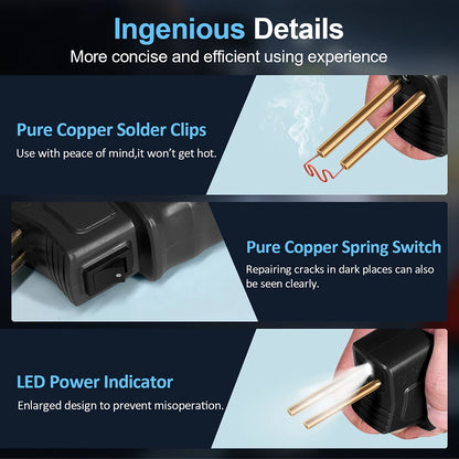 Hot Stapler Gun Bumper Repair Kit 110V 220V 50W, Garage Tools Car Plastic Welding Machine