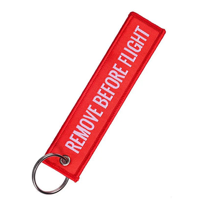 Embroided Keychain - Remove Before Flight