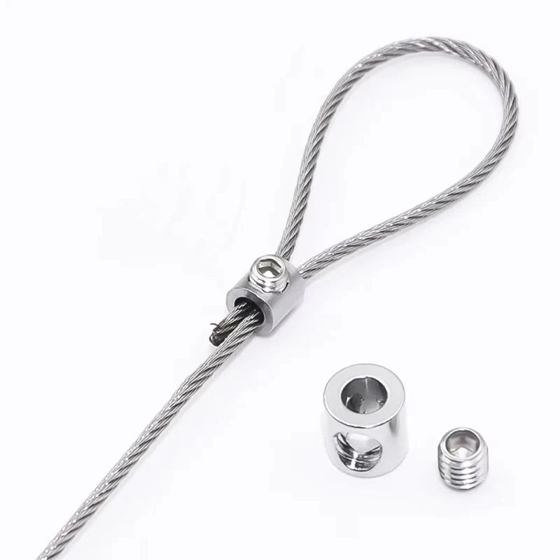 Stainless Steel Wire Rope Clips – Adjustable Cable Clamps, 1/2mm