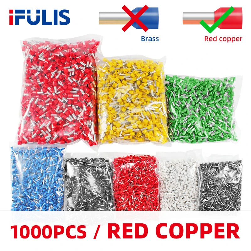 Insulated Wire Ferrule Terminal Assortment (Multi-Gauge)