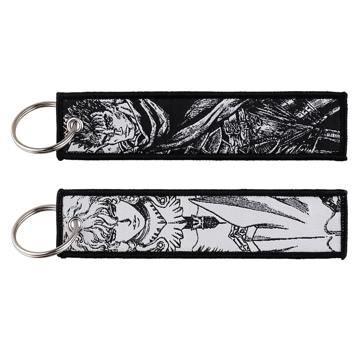 Embroided Keychain - Anime 100 versions, Gensin Impact, Tartaglia, Zhongli, Mavuika, Heavenly Principles and more!