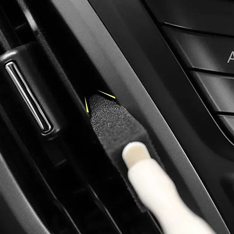 Car AC Vent Cleaning Brush Set – Detail Foam Swabs for Vents & Interior Crevices