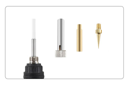 9-Piece Heat Insert & Finishing Tip Set – Brass Soldering Iron Tips for 3D Printing