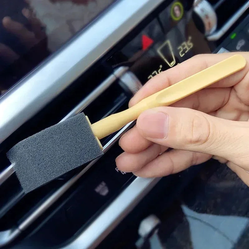 Car AC Vent Cleaning Brush Set – Detail Foam Swabs for Vents & Interior Crevices