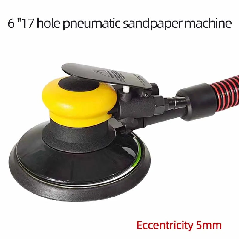 Pneumatic DA Sanding Machine (Mirka Clone) 6 Inch 17-Hole Self-Vacuuming