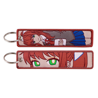 Embroided Keychain - Anime 100 versions, Gensin Impact, Tartaglia, Zhongli, Mavuika, Heavenly Principles and more!