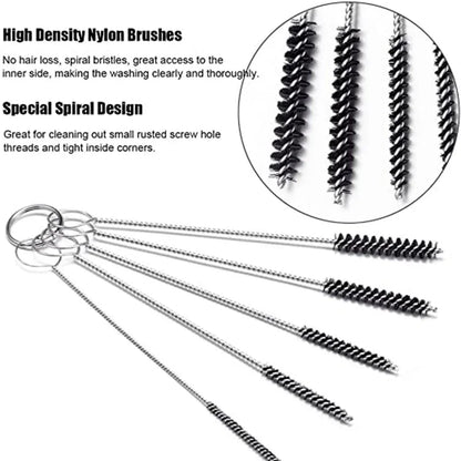 Carburetor Jet Cleaning Needle & Brush Set – Carbon & Dirt Removal Tool Kit