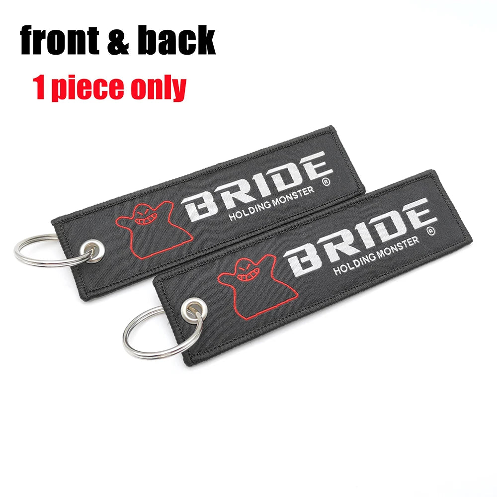 Embroided Keychain - Type R, Eat Sleep Race, HKS, BIRDE, Tein and more!