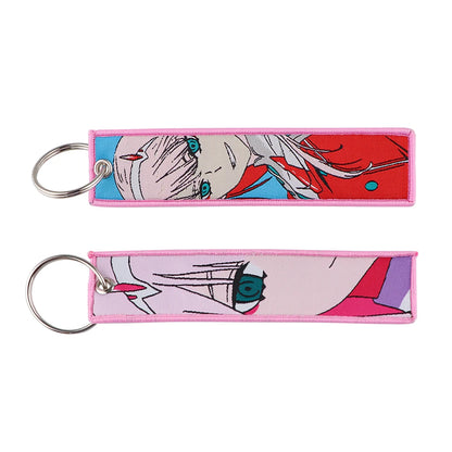 Embroidered Keychain - Sexy Anime Girls Manga Style