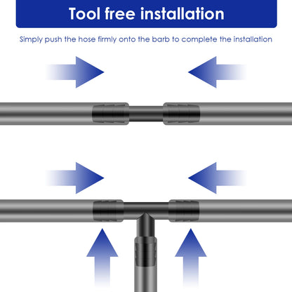 Plastic Hose & Pipe Joints, Vacuum & Water Connector Assortment 128Pcs