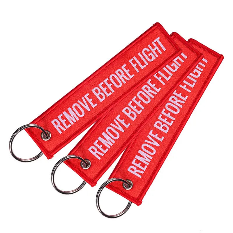 Embroided Keychain - Remove Before Flight