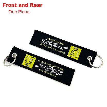 Embroidered Keychain - JDM, Nos, Recaro, Bride, Initial D, HKS