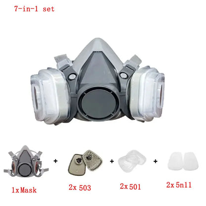 6200 Respirator Mask Kit with Filters & Goggles – Complete Spray Paint Safety Set