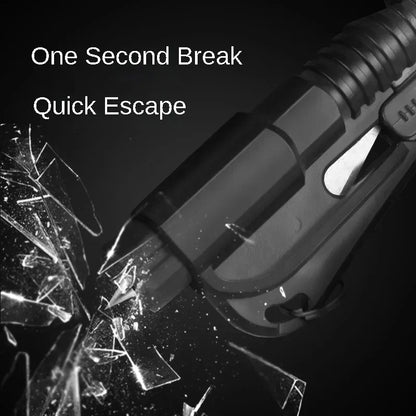 3-in-1 Car Safety Hammer & Seatbelt Cutter – Window Breaker Escape Tool with Whistle
