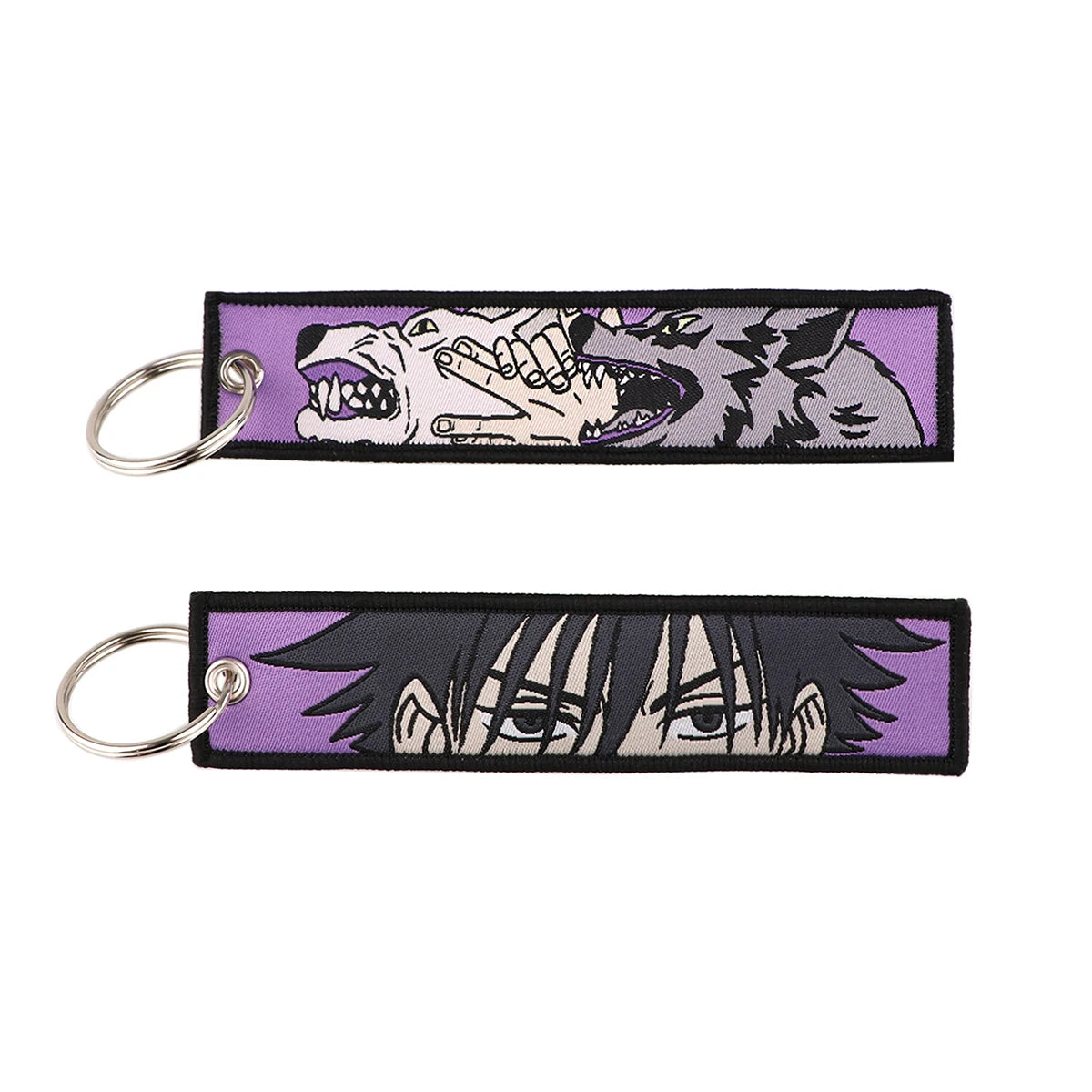 Embroided Keychain - Anime 100 versions, Gensin Impact, Tartaglia, Zhongli, Mavuika, Heavenly Principles and more!