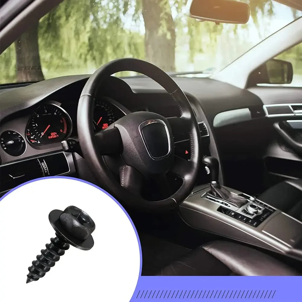 Hex/Philips Head Screws for Car Bumper, Fender, Splash Guards, Universal 1-50pcs