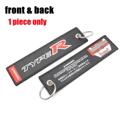 Embroided Keychain - Type R, Eat Sleep Race, HKS, BIRDE, Tein and more!