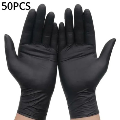Black Nitrile Gloves 100/50/20PCS, Thickened Disposable Gloves