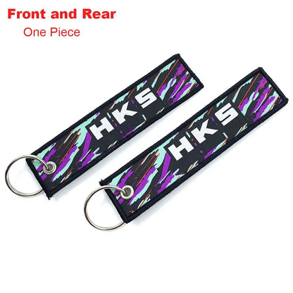 Embroidered Keychain - JDM, Nos, Recaro, Bride, Initial D, HKS