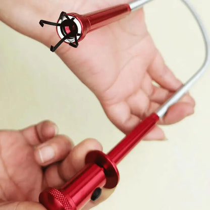 4-Claw Extendable Magnet Pickup Tool, Sewer Unclogger, Telescopic With Led Lights