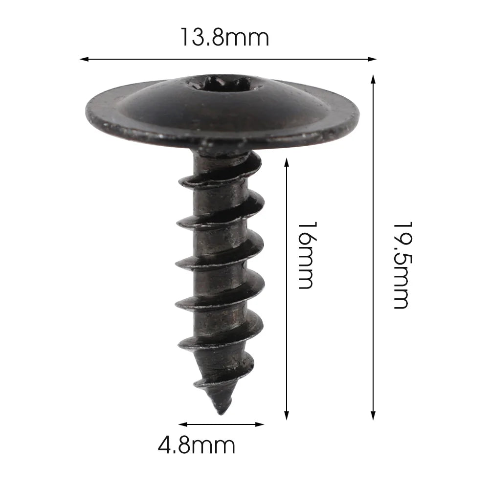 Engine Undertray Splashguard Torx Screw Retainer Clips