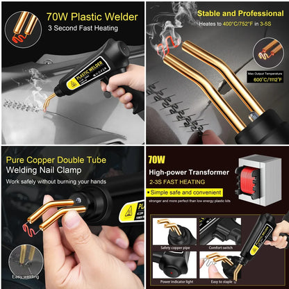 70W Hot Stapler Plastic Welding Machine – Car Bumper Repair Kit