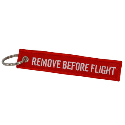Embroided Keychain - Remove Before Flight