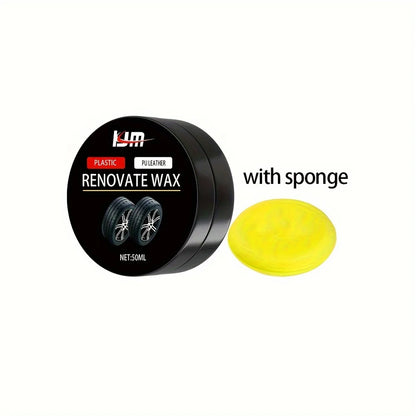 Rubber & Trim Refresh Wax – Hydrophobic Black Restorer for Car Trim & Seals