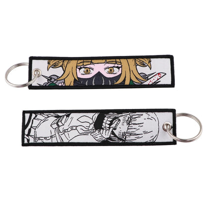 Embroided Keychain - Anime 100 versions, Gensin Impact, Tartaglia, Zhongli, Mavuika, Heavenly Principles and more!