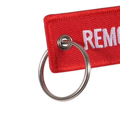 Embroided Keychain - Remove Before Flight
