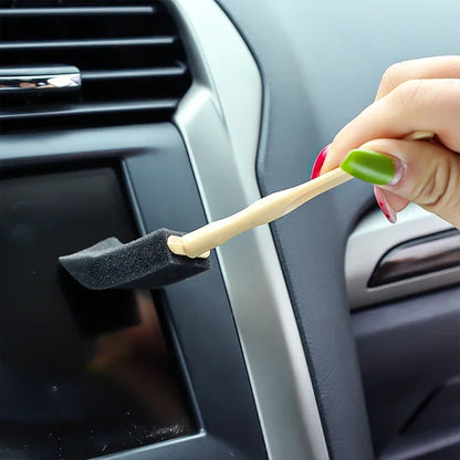 Car AC Vent Cleaning Brush Set – Detail Foam Swabs for Vents & Interior Crevices
