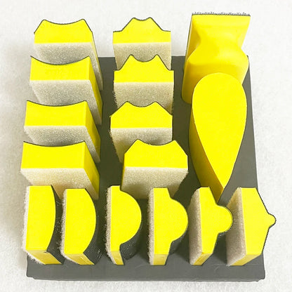 16-Piece Interchangeable Sanding Block Set