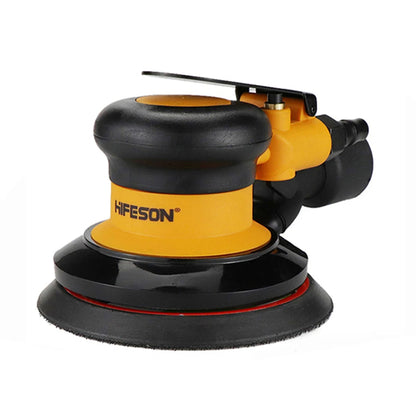 HIFESON Pneumatic Orbital Sander – 5"/6" Air Sander with Vacuum Option, EU Connector
